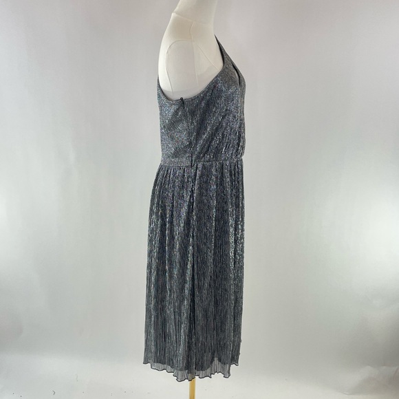 Dress the Population Kienna Metallic One Shoulder Mini Dress, Size L - Picture 3 of 5